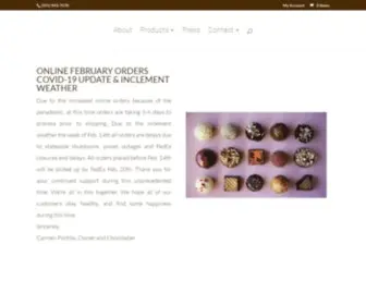 Cocoabellechocolates.com(Handcrafted artisan chocolates with a Southern twist) Screenshot