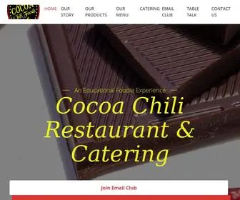 Cocoachili.com(Cocoa Chili Restaurant & Catering) Screenshot