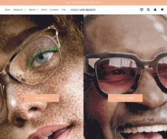 Cocoandbreezy.com(Handcrafted Designer Sunglasses and Optical Frames) Screenshot