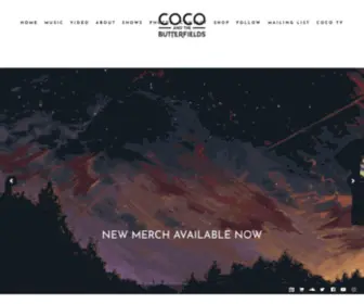 Cocoandthebutterfields.com(Acoustic Indie) Screenshot