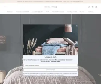 Cocoandwolf.com(Luxury bedding made with Liberty fabric by Coco & Wolf) Screenshot