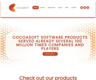 Cocoasoft.com(Games & Applications for Smart Devices and Smart People) Screenshot