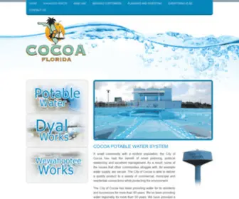 Cocoawaterworks.com(COCOA Florida) Screenshot
