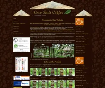 Cocobalicoffee.com(Coco Bali coffee) Screenshot