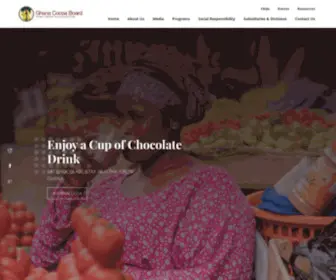 Cocobod.gh(Ghana cocoa marketing company) Screenshot