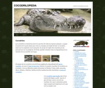 Cocodrilopedia.com(Cocodrilos) Screenshot