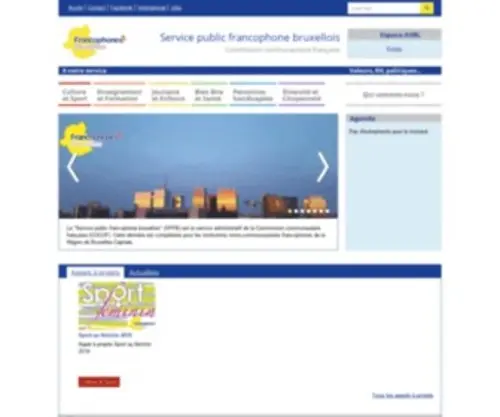 Cocof.be(Accueil) Screenshot