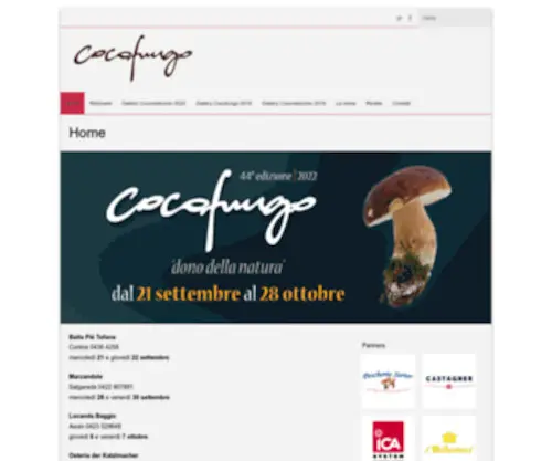 Cocofungoradicchio.it(Il sito ufficiale dell'Associazione CocoFungo e CocoRadicchio) Screenshot