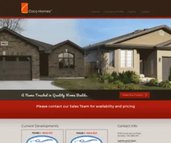 Cocohome.com(A Name Trusted in Quality Home Builds) Screenshot