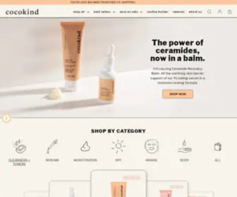 Cocokind.com(Cocokind is a clean and conscious skincare line) Screenshot