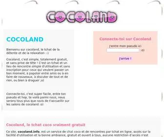 Cocoland.info(Le tchat coco 100% gratuit) Screenshot