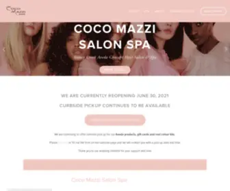 Cocomazzi.com(Coco Mazzi Salon Spa) Screenshot