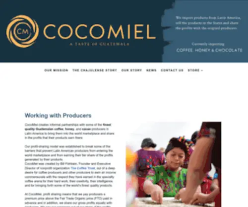 Cocomiel.org(A Taste of Guatemala) Screenshot