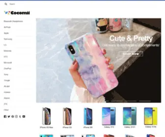 Cocomii.com(The World's #1 Brand in Square Cases) Screenshot