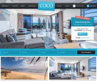 Cocomooloolaba.com.au(Coco Mooloolaba) Screenshot
