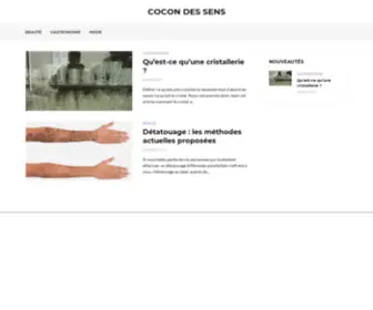 Cocon-Des-Sens.com(Cocon Des Sens) Screenshot