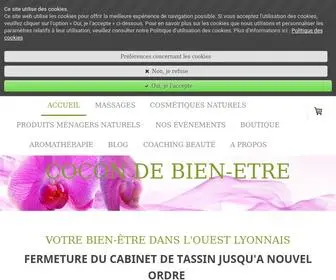 Cocondebienetre.fr(Massages et ateliers DIY cosmétiques naturels) Screenshot