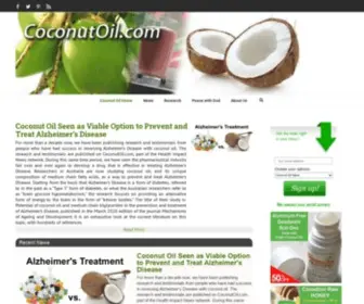 Coconut-Info.com(Research on Coconut Oil's Health Benefits) Screenshot