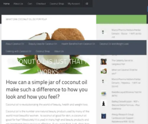 Coconut-Oil-Benefits.net(The Benefits of Coconut Oil) Screenshot
