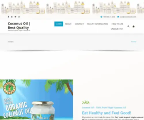 Coconut-Oil-UK.com(Natural Organic Virgin Coconut Oil) Screenshot