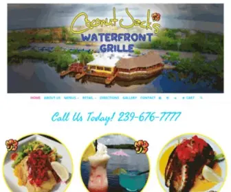 Coconutjacks.com(Coconut Jack's Waterfront Grille) Screenshot