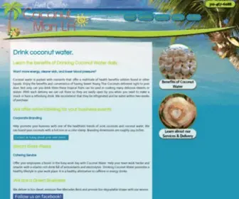 Coconutmanla.com(Coconut water) Screenshot