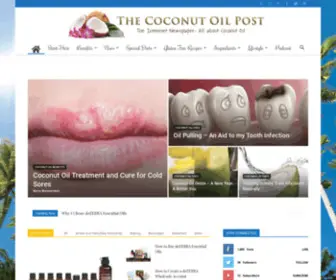 Coconutoilpost.com(The Coconut Oil Post) Screenshot