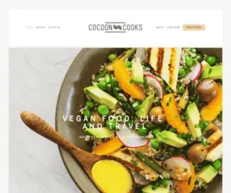 Cocooncooks.com(Healthy Vegan Food) Screenshot