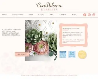 Cocopalomadesserts.com(Coco Paloma Desserts) Screenshot