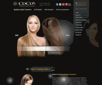 Cocoskeratin.com(Coco's Brazilian Keratin Hair Treatment System) Screenshot