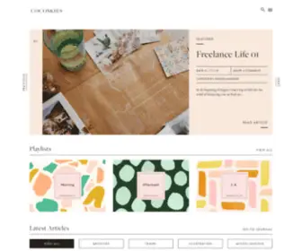 Cocoskies.com(Graphic design & travel blog) Screenshot