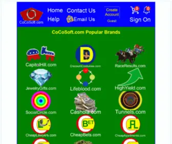 Cocosoft.com(Popular Brands) Screenshot