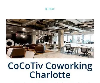 Cocotiv.com(Coworking Charlotte) Screenshot