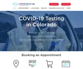 Cocoviddriveup.com(COVID Drive) Screenshot