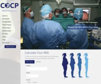 CocPgroup.info(The Obesity and Weight Control Center known as COCP (Centre d’Obésité et de Contrôle du Poids)) Screenshot
