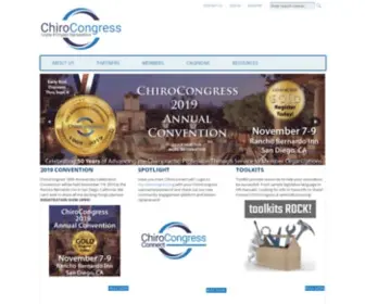 Cocsa.org(Congress of Chiropractic State Associations) Screenshot