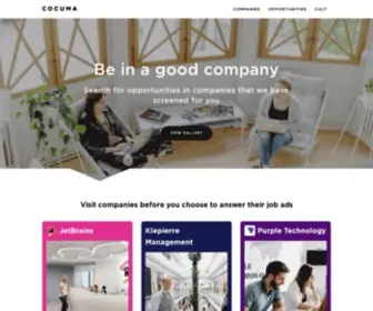 Cocuma.co(Company Culture Market) Screenshot