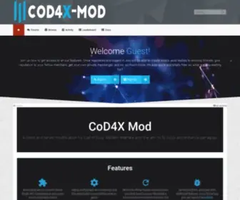 Cod4X.me(CoD4X Home) Screenshot