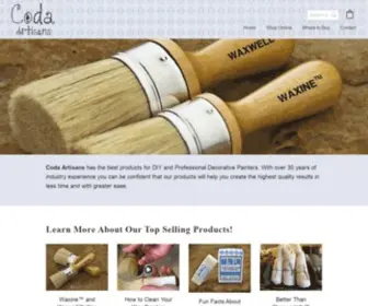 Codaartisans.com(Best Products for DIY & Professional Decorative Painters) Screenshot