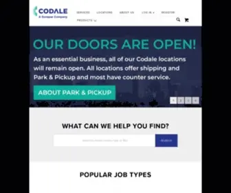 Codale.com(Looking for an electric supply store) Screenshot