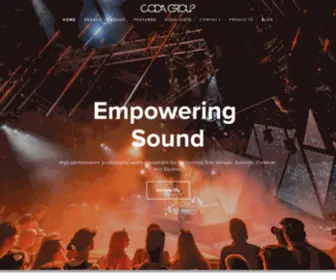 Codaproaudio.com(Coda Group) Screenshot