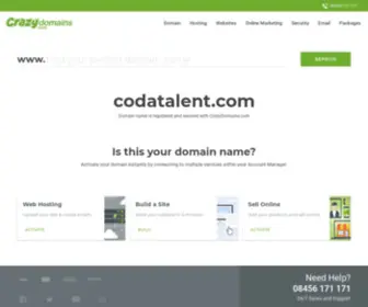 Codatalent.com(CODA Talent) Screenshot