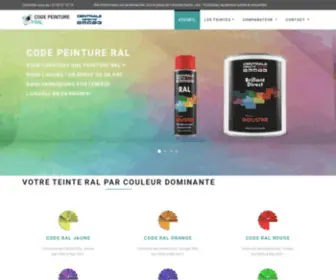 Code-Peinture-Ral.com(Code peinture RAL voiture et industrielle) Screenshot