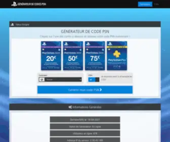 Code-PSN.tk(Générateur) Screenshot