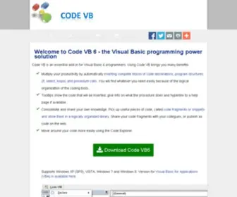 Code-VB.com(Visual Basic productivity tools) Screenshot