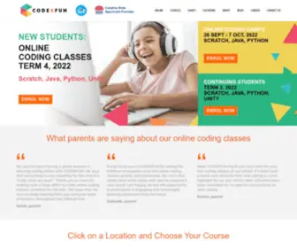 Code4Fun.com.au(CODE4FUN teaches kids how to code. Weekly coding classes for kids) Screenshot