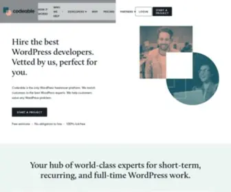 Codeable.io(Hire the Best Freelance WordPress Developers) Screenshot