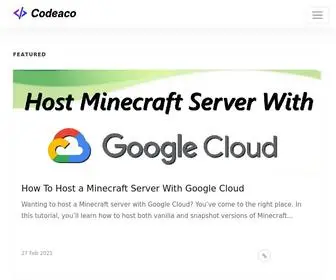 Codeaco.com(Home) Screenshot