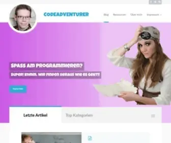 Codeadventurer.de(Programmieren lernen) Screenshot