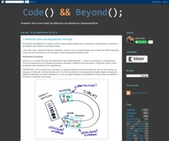 Codeandbeyond.org(Code & Beyond) Screenshot